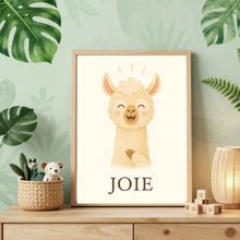 Charger l'image dans la galerie, Affiche Émotion Enfant – Joie | Lama Lumineux & Positif | Kit Digital Montessori