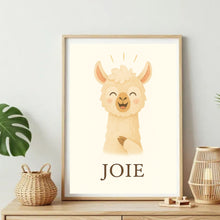 Charger l'image dans la galerie, Affiche Émotion Enfant – Joie | Lama Lumineux & Positif | Kit Digital Montessori