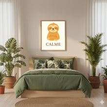 Charger l'image dans la galerie, Affiche Émotion Enfant – Calme | Paresseux Doux & Apaisant | Kit Digital Montessori