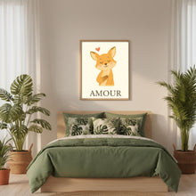 Charger l'image dans la galerie, Affiche Émotion Enfant – Amour | Renard Doux & Affectueux | Kit Digital Montessori