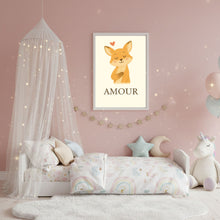 Charger l'image dans la galerie, Affiche Émotion Enfant – Amour | Renard Doux & Affectueux | Kit Digital Montessori