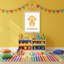 Charger l'image dans la galerie, Affiche Émotion Enfant – Surprise | Petit Singe Expressif & Curieux | Kit Digital Montessori