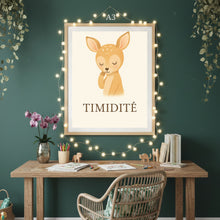 Charger l'image dans la galerie, Affiche Émotion Enfant – Timidité | Biche Douce &amp; Apaisante | Kit Digital Montessori
