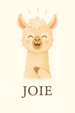 Charger l'image dans la galerie, Affiche Émotion Enfant – Joie | Lama Lumineux &amp; Positif | Kit Digital Montessori
