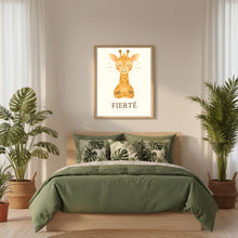 Charger l'image dans la galerie, Affiche Émotion Enfant – Fierté | Girafe Douce &amp; Encourageante | Kit Digital Montessori
