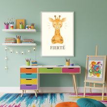 Charger l'image dans la galerie, Affiche Émotion Enfant – Fierté | Girafe Douce &amp; Encourageante | Kit Digital Montessori
