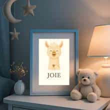 Charger l'image dans la galerie, Affiche Émotion Enfant – Joie | Lama Lumineux &amp; Positif | Kit Digital Montessori
