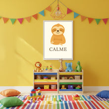 Charger l'image dans la galerie, Affiche Émotion Enfant – Calme | Paresseux Doux &amp; Apaisant | Kit Digital Montessori
