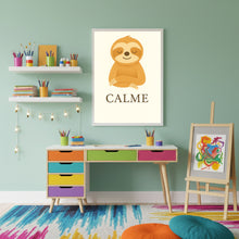 Charger l'image dans la galerie, Affiche Émotion Enfant – Calme | Paresseux Doux &amp; Apaisant | Kit Digital Montessori
