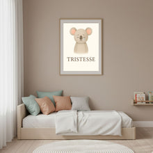 Charger l'image dans la galerie, Affiche Émotion Enfant – Tristesse | Koala Doux &amp; Réconfortant | Kit Digital Montessori
