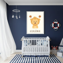 Charger l'image dans la galerie, Affiche Émotion Enfant – Colère | Lionceau Doux &amp; Expressif | Kit Digital Montessori
