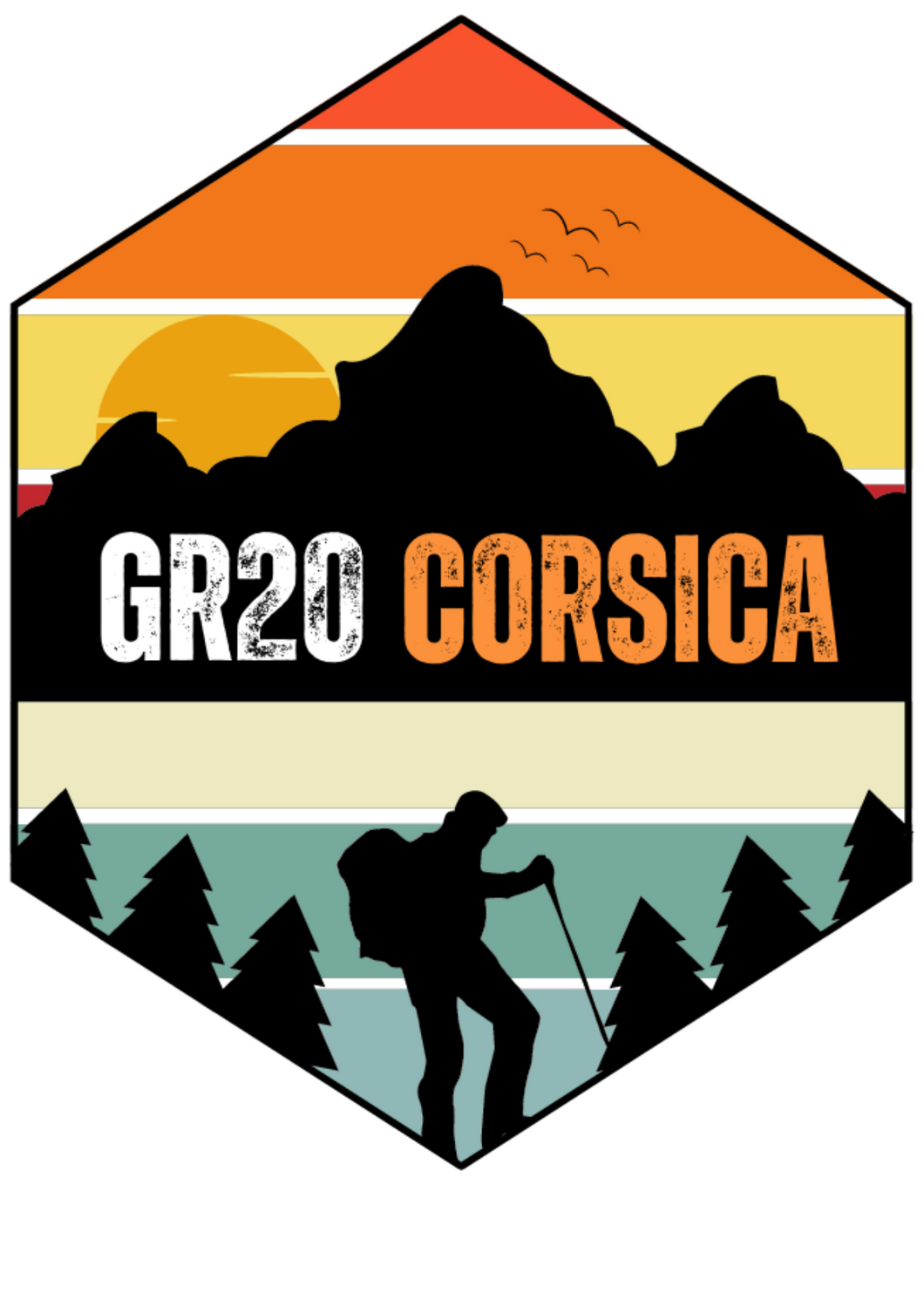 Transfert thermocollant Corsica GR20 n°2