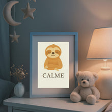 Charger et lire la vidéo dans la visionneuse de la Galerie, Affiche Émotion Enfant – Calme | Paresseux Doux &amp; Apaisant | Kit Digital Montessori
