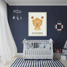 Charger et lire la vidéo dans la visionneuse de la Galerie, Affiche Émotion Enfant – Colère | Lionceau Doux &amp; Expressif | Kit Digital Montessori
