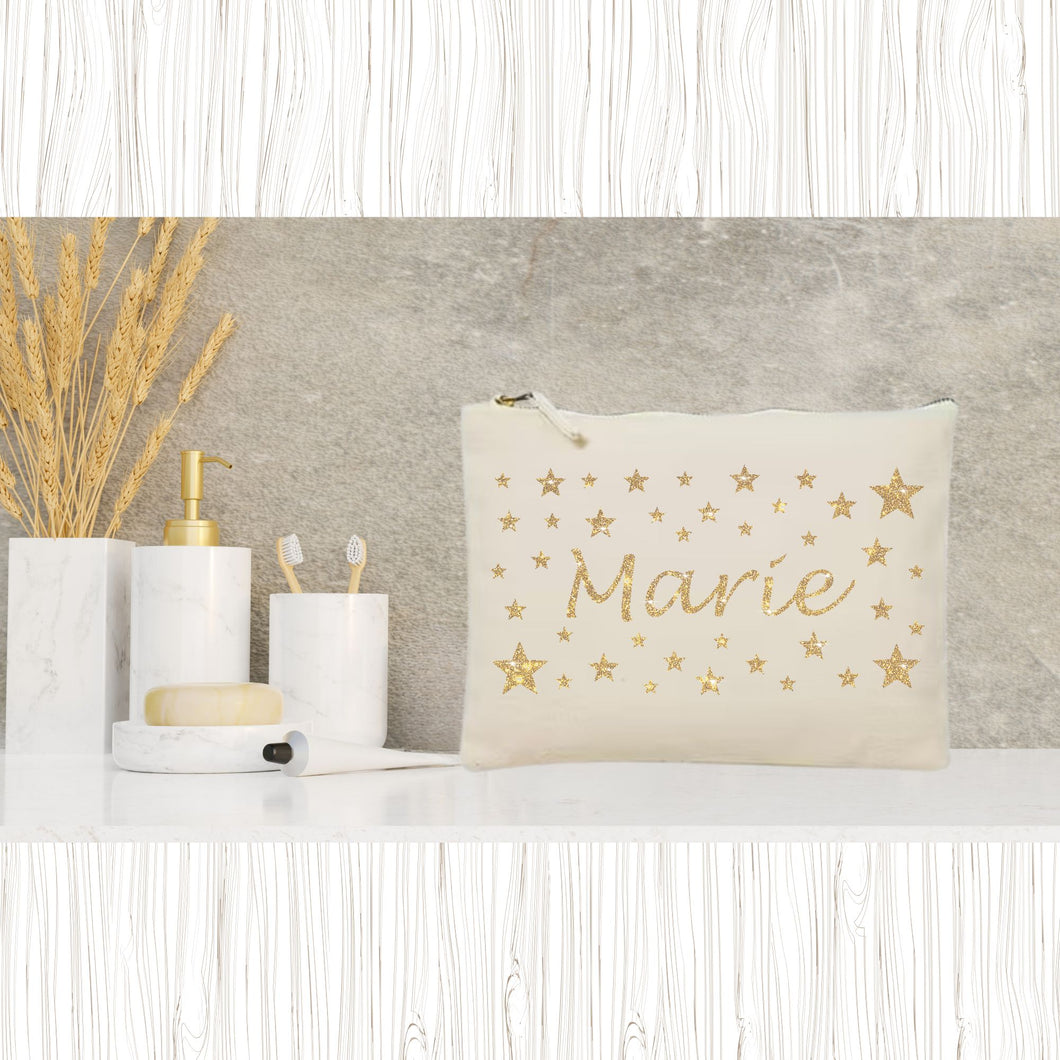Trousse Personnalisée Prénom Étoiles