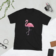 Charger l&#39;image dans la galerie, T-shirt Femme à Manches Courtes Flamant rose
