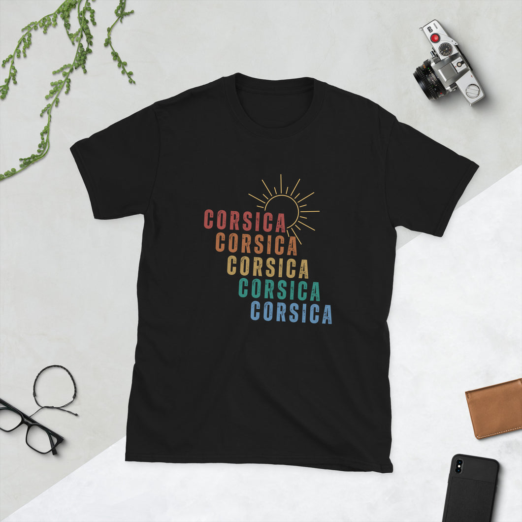 T-shirt Femme à Manches Courtes Corsica Retro n°5