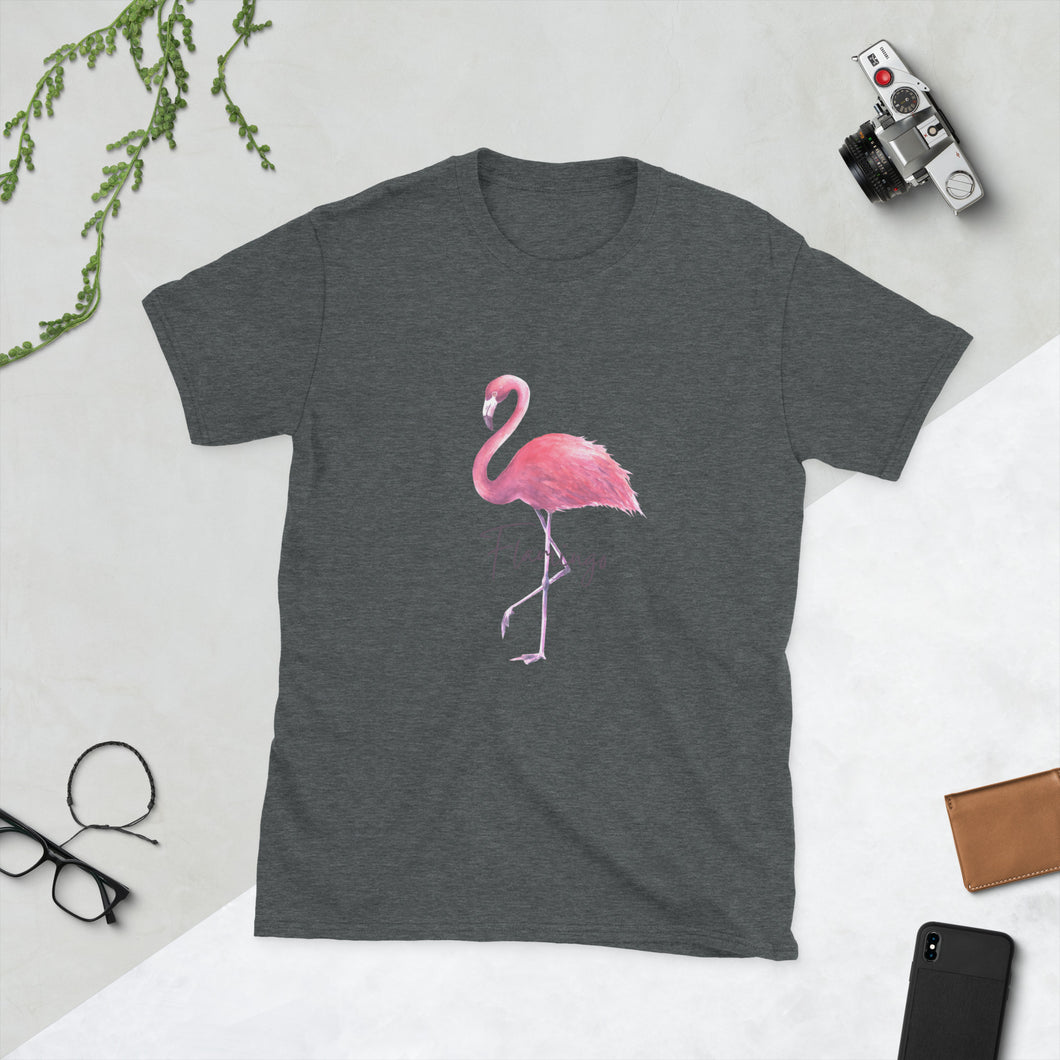 T-shirt Femme à Manches Courtes Flamant rose
