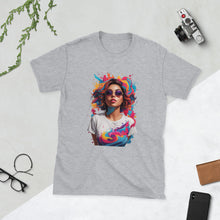 Charger l&#39;image dans la galerie, T-shirt Femme Art graphique coloré n°9

